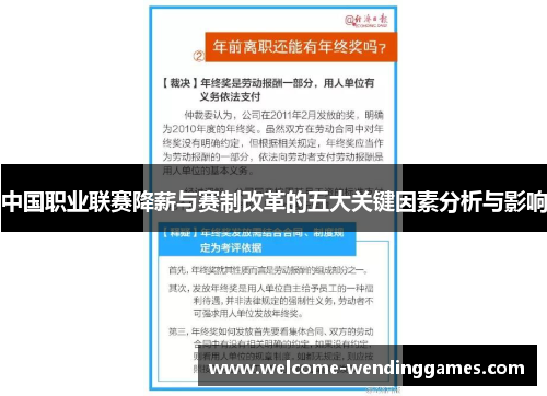 中国职业联赛降薪与赛制改革的五大关键因素分析与影响